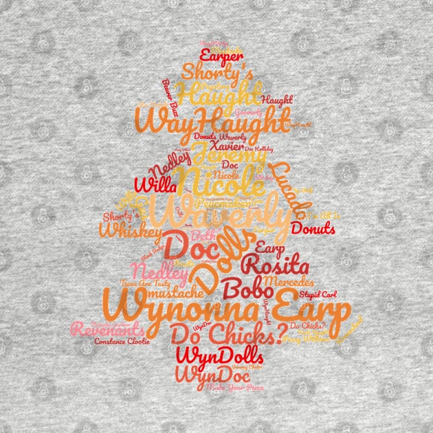 Wynonna Earp Word Tree by LiminalSpaceDesigns